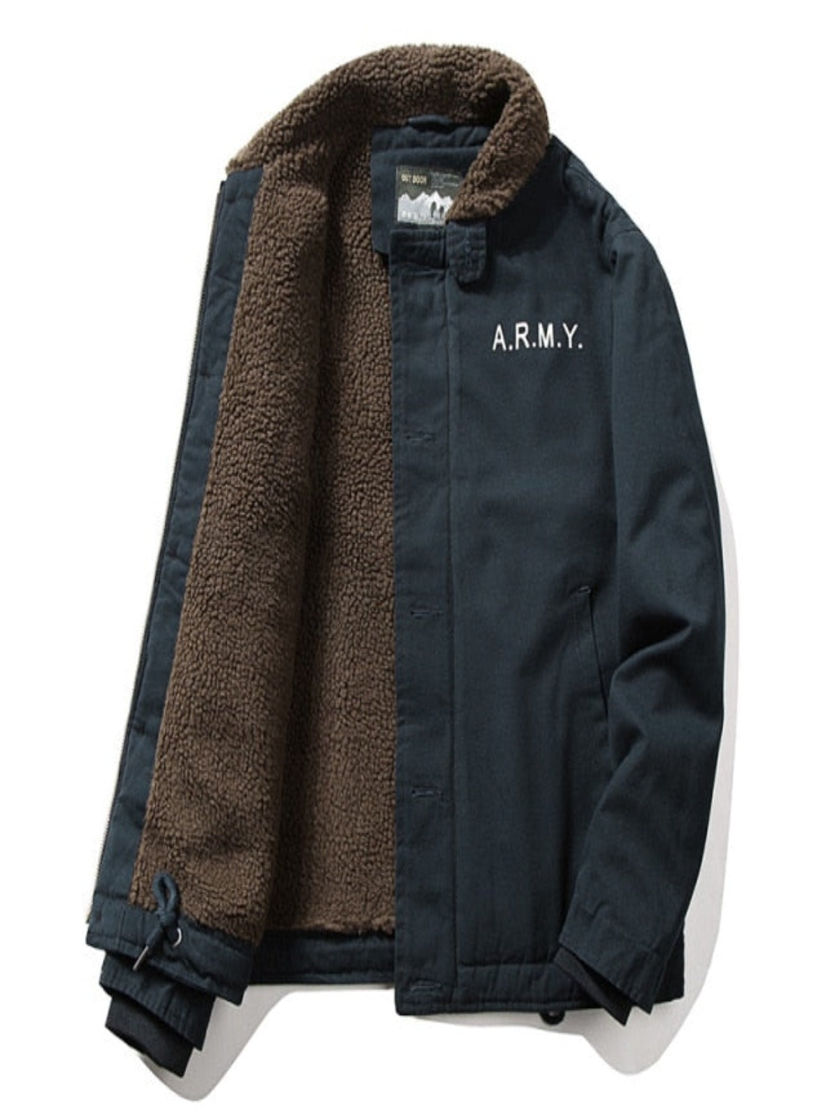 A.R.M.Y Faux-Lined Bomber Jacket