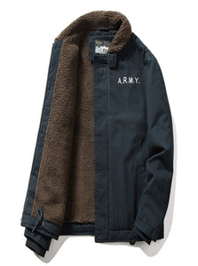 A.R.M.Y Faux-Lined Bomber Jacket